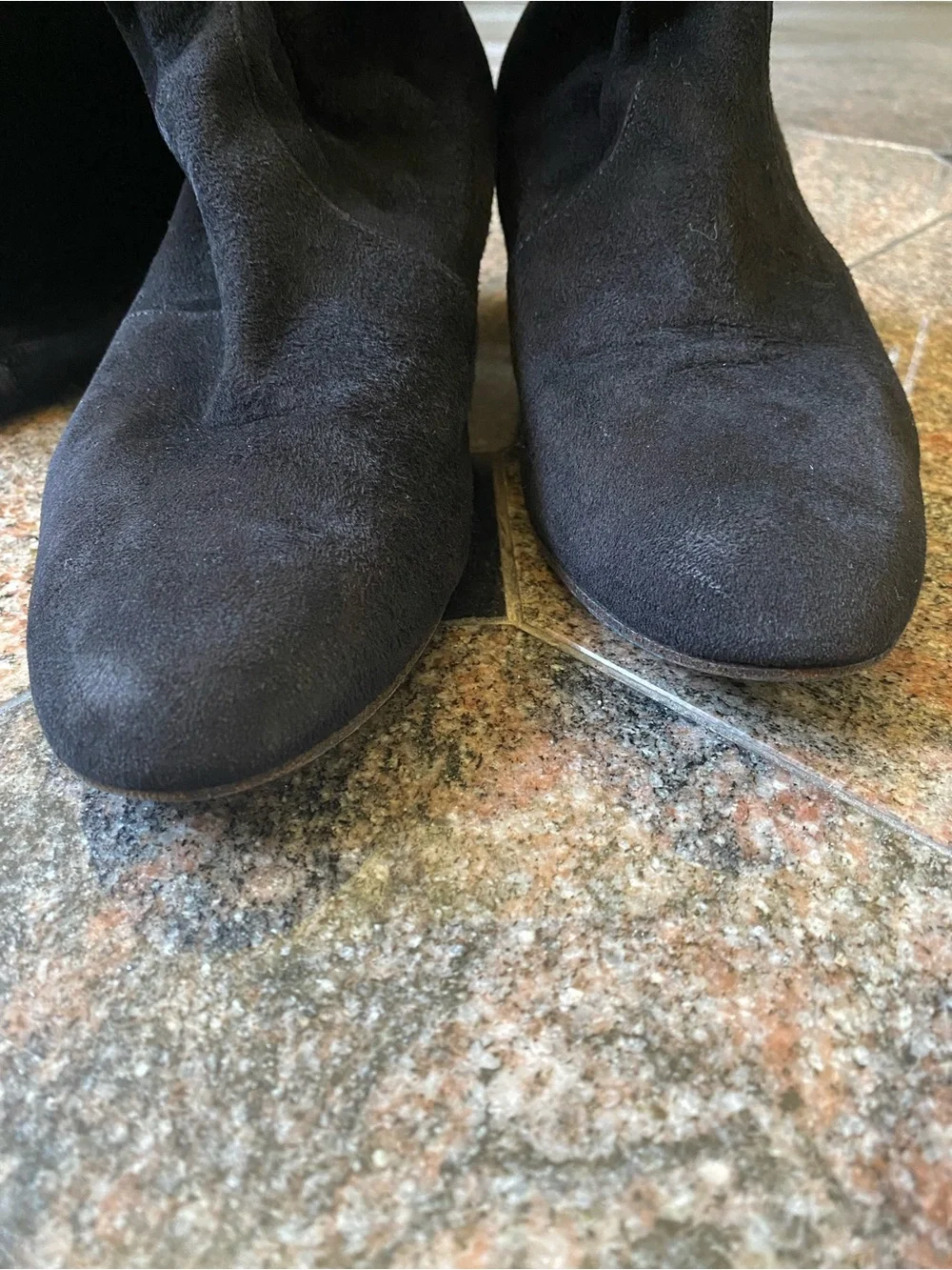 Casadei Black Over-the-Knee Suede Stretch Boots, Size 7